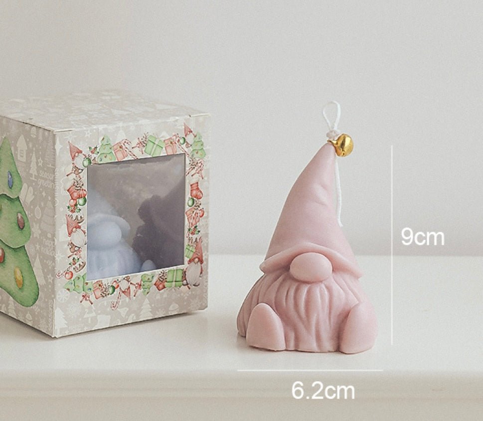 Handmade Gnome Candles in Various Colors and Scents - Ideal for Festive Christmas decor and Gift ForKids! - Simplidecor