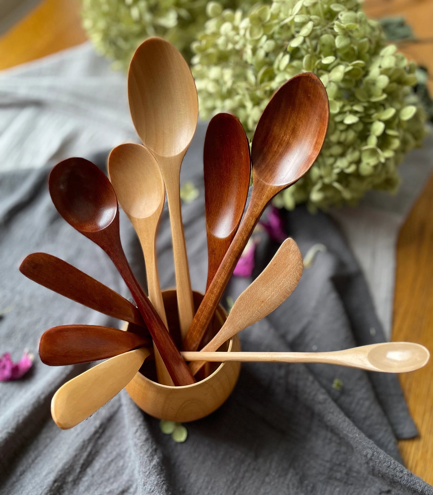 Natural Wood Butter & Jam Spreaders – Elegant Beechwood Eco Utensils for Daily Use - Simplidecor