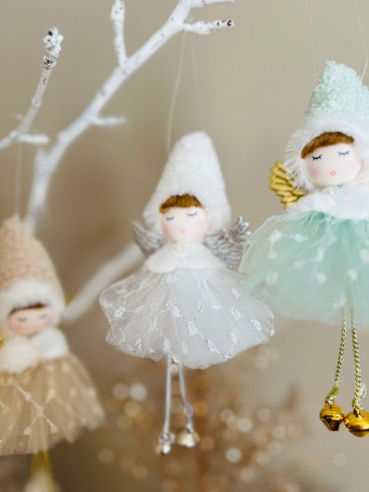 Handcrafted Angel Doll Pendant: Charming Surprise Gift for Girls - Ideal for Holidays and Birthdays, Handmade Fairy Canada.