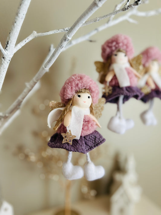 Purple Knit Skirt Set: Whimsical and Charming Gift for Girls - Ideal for Christmas, Valentine's, and Birthday Celebrations