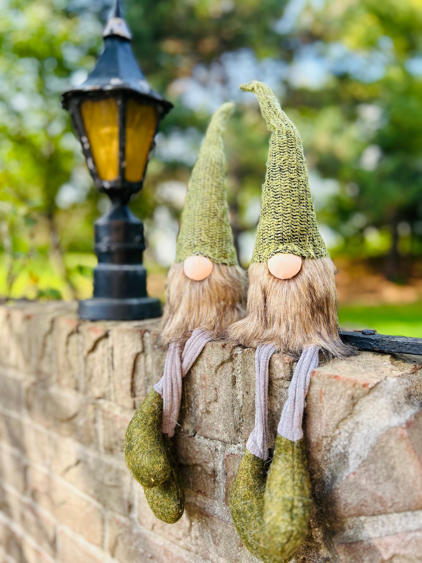 Forest Series Green Felt Gnome – Unique Christmas Decor & Gift for Kids, Whimsical Holiday Decoration