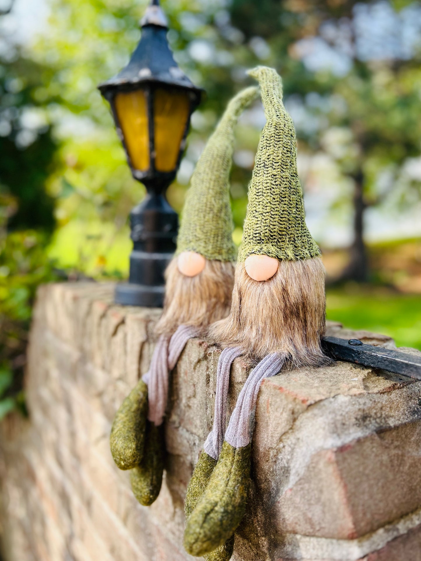 Forest Series Green Felt Gnome – Unique Christmas Decor & Gift for Kids, Whimsical Holiday Decoration