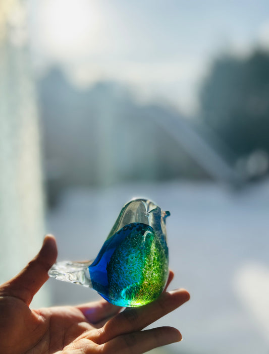 Elegant Liuli & Crystal Ornaments | Bird, Cactus & Swan Decor | Artistic Home Accents