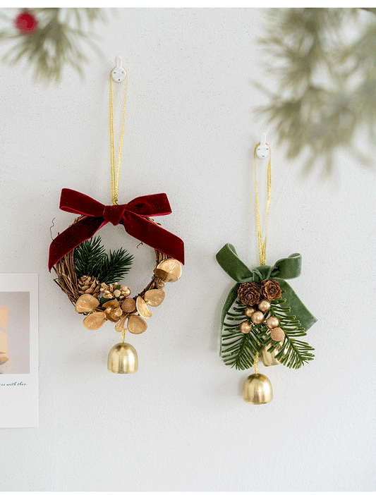 Handmade Christmas Car Hanging Ornament & Door Decoration – Elegant Holiday Decor for Festive Atmosphere
