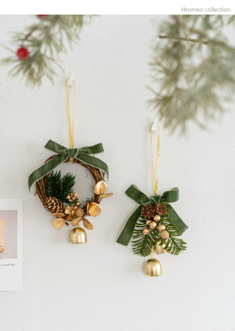 Handmade Christmas Car Hanging Ornament & Door Decoration – Elegant Holiday Decor for Festive Atmosphere