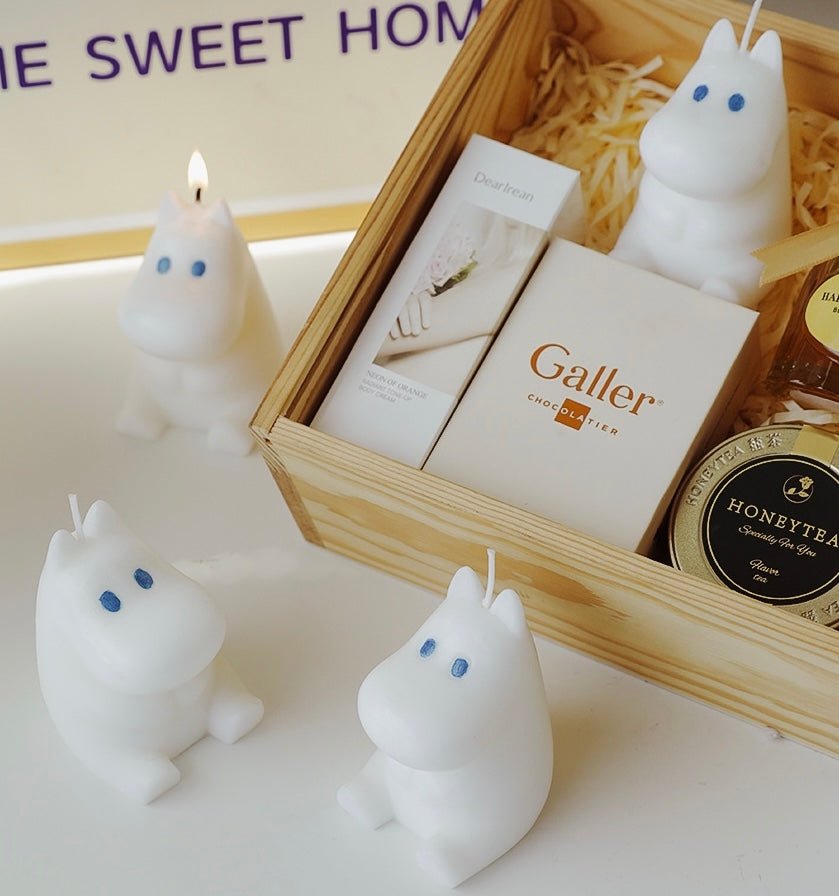 Bring Joy with Adorable Moomin - Shaped Handmade Candles - English Bluebell Scent, Perfect for Birthdays, Christmas, and Unique Children's Gifts. Whimsical Designs for Memorable Celebrations! - Simplidecor