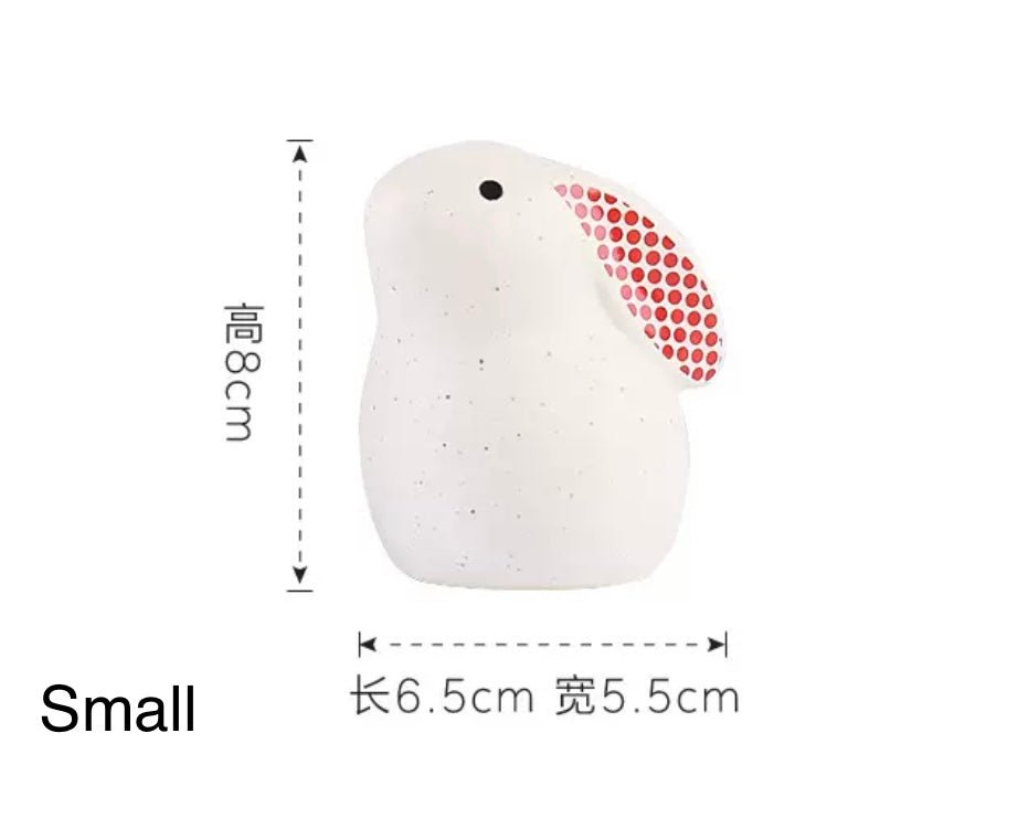 Ceramic Bunny Delight: Whimsical Decor for Home and Office – Perfect for New Homes, Weddings, and Festive Gifts - Simplidecor