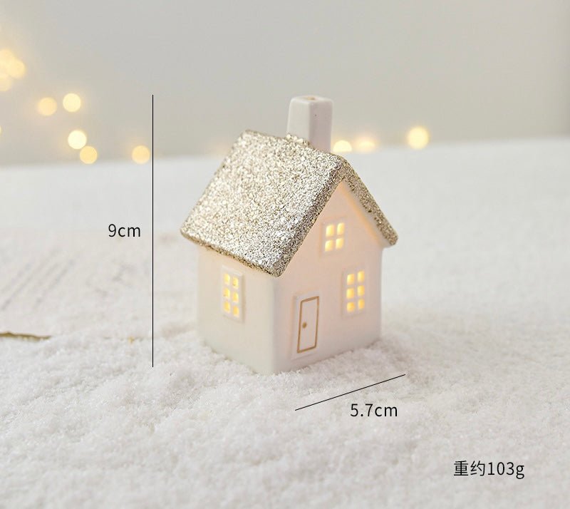 Ceramic LED Christmas Decor: Handcrafted Houses and Trees for Festive Scenes and Thoughtful Gifts - Simplidecor