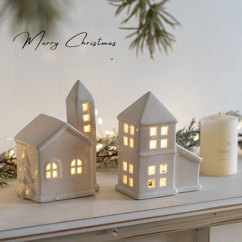Ceramic LED Houses: Magical Christmas Decor and Gifts - Simplidecor