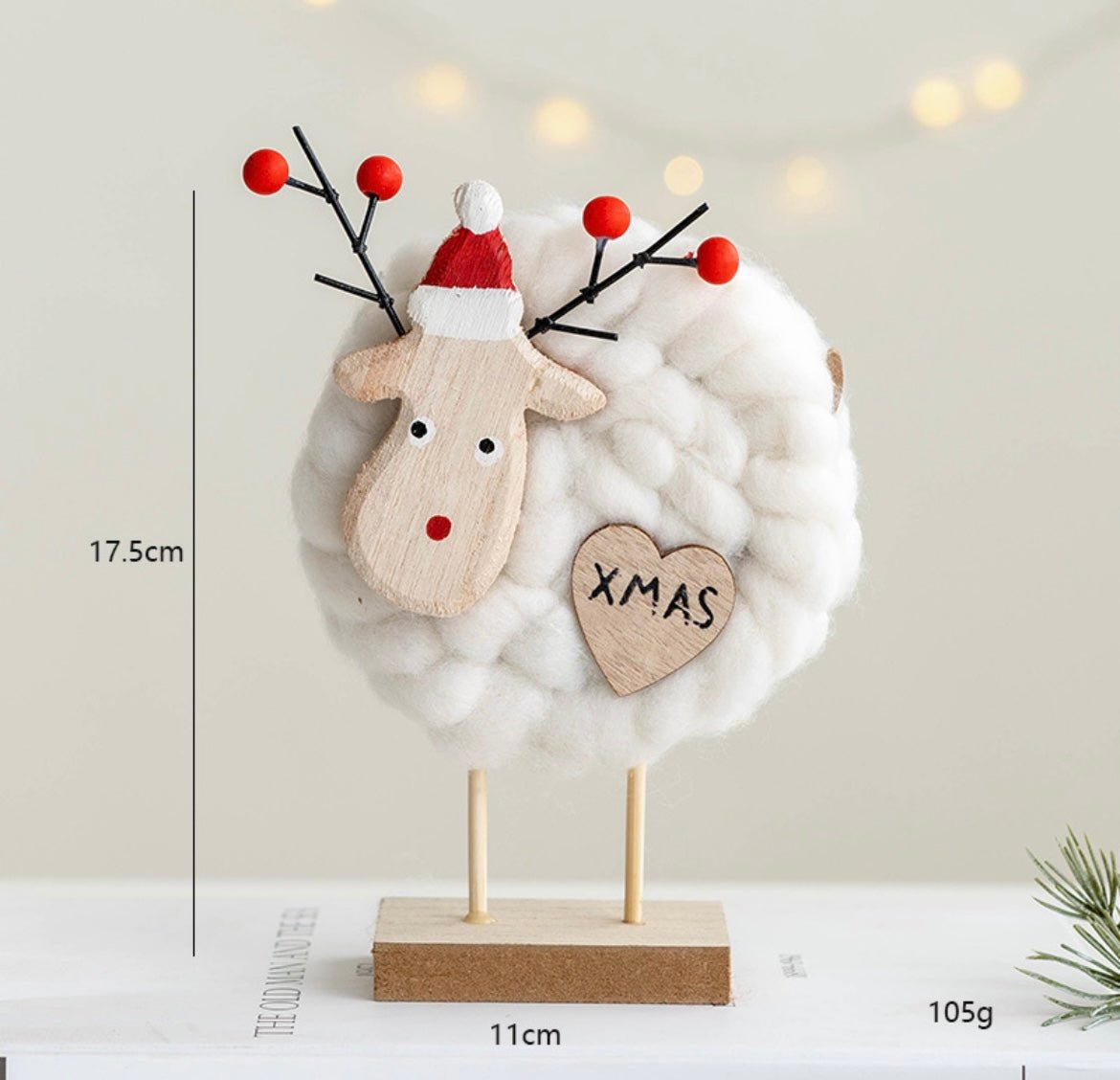 Charming Handmade Wool and Wood Table Stand Decor Collection for Festive Delight - Simplidecor