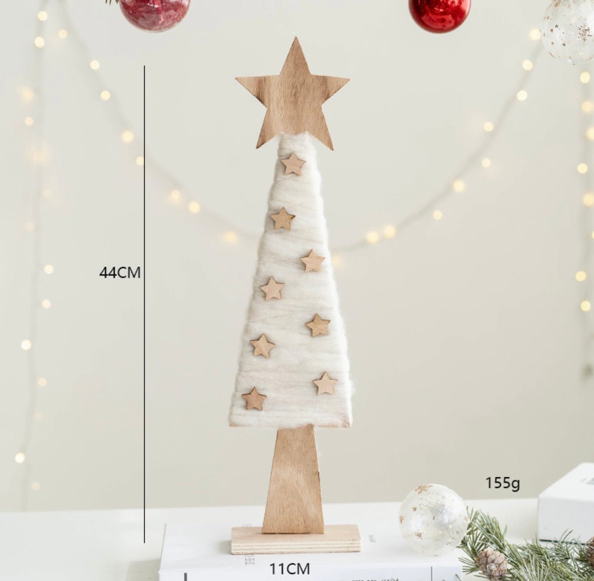 Charming Handmade Wool and Wood Table Stand Decor Collection for Festive Delight - Simplidecor