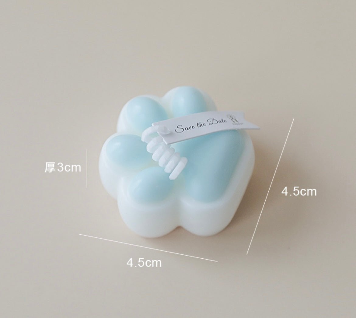 Cherish Special Moments with Cute Dog Paw Handmade Candles – Ideal Pet Birthday Gift with a Touch of Rose Fragrance for Festive Joy! - Simplidecor