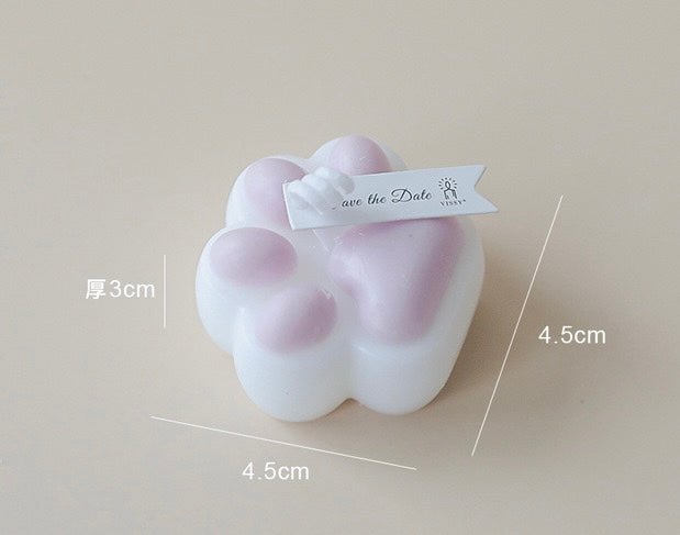 Cherish Special Moments with Cute Dog Paw Handmade Candles – Ideal Pet Birthday Gift with a Touch of Rose Fragrance for Festive Joy! - Simplidecor