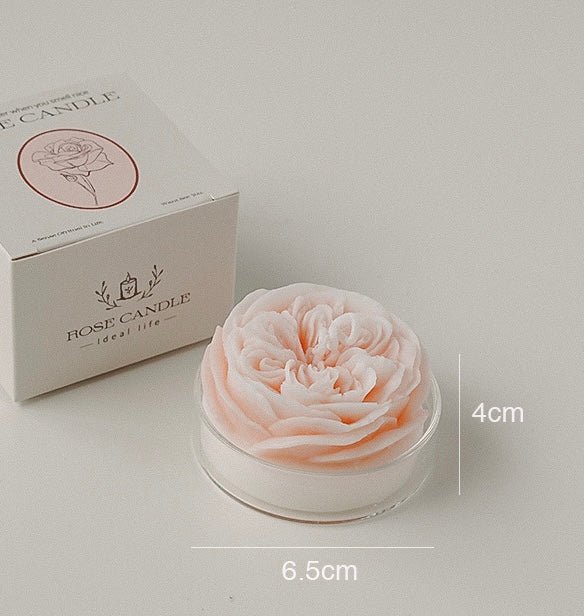 Elevate Every Occasion with Exquisite Rose - Shaped Candles in Transparent Glass Cups: Set the Perfect Ambiance with Scents like French Lavender, Sage Sea Salt, and More! - Simplidecor