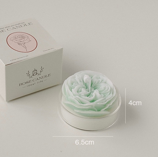 Elevate Every Occasion with Exquisite Rose - Shaped Candles in Transparent Glass Cups: Set the Perfect Ambiance with Scents like French Lavender, Sage Sea Salt, and More! - Simplidecor