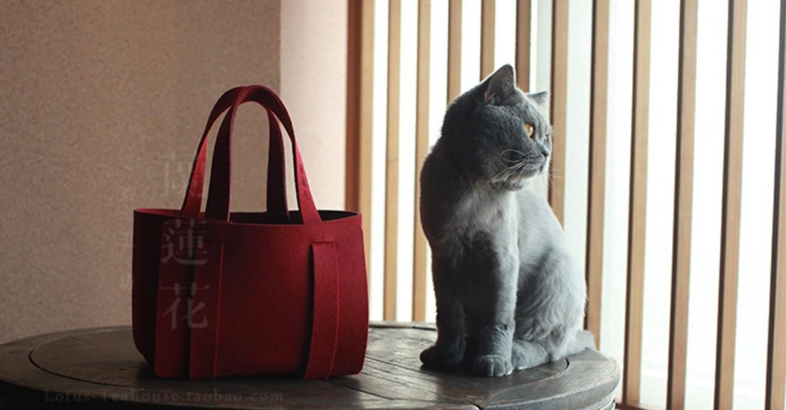 Elevate Everyday Style: Large Felt Tote Shoppers Bag for Craft, Knitting, and More – Stylish, Functional, and Easy to Fold! - Simplidecor