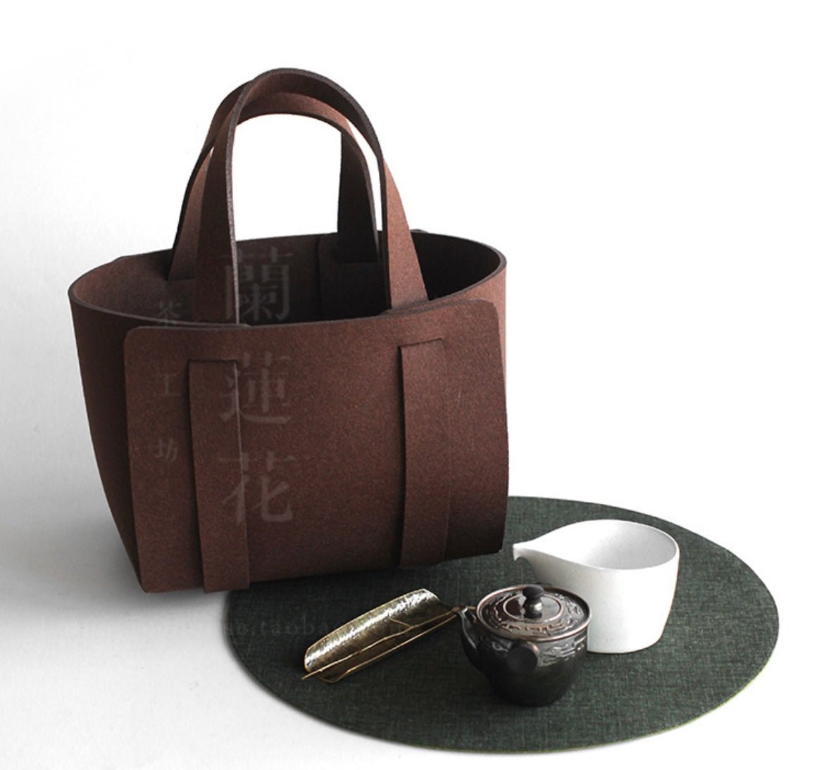 Elevate Everyday Style: Large Felt Tote Shoppers Bag for Craft, Knitting, and More – Stylish, Functional, and Easy to Fold! - Simplidecor