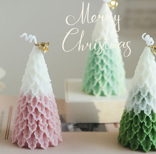 Elevate Holiday Decor with Handcrafted Multicolored Christmas Tree Candles - Unique Aromas for a Festive and Merry Atmosphere! - Simplidecor