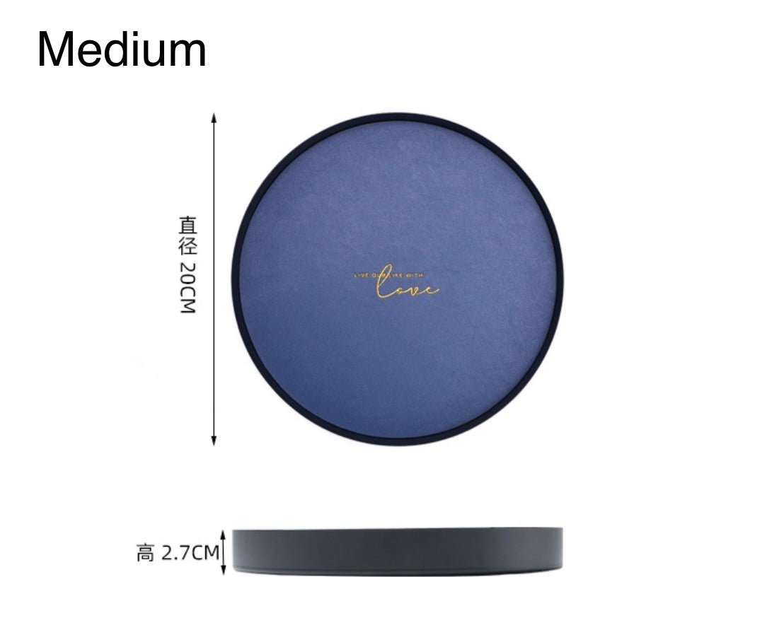 Enhance Your Home Decor with the Stylish Luxury of our Morandi Tray – Geometric Leather and Metal Design for Elegant Organization and a Perfect Gift! - Simplidecor