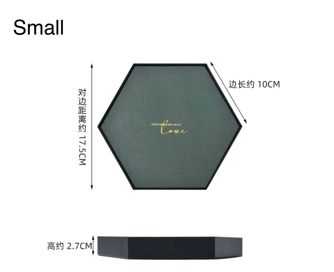 Enhance Your Home Decor with the Stylish Luxury of our Morandi Tray – Geometric Leather and Metal Design for Elegant Organization and a Perfect Gift! - Simplidecor