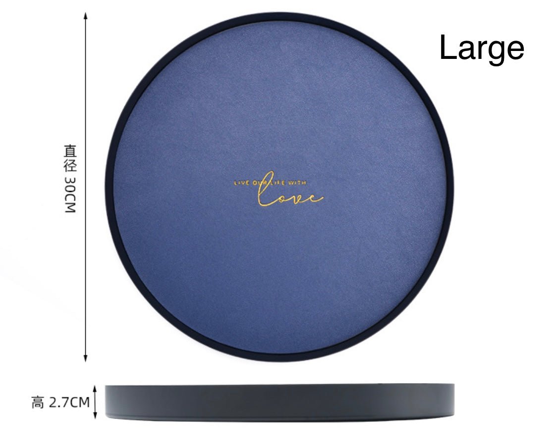 Enhance Your Home Decor with the Stylish Luxury of our Morandi Tray – Geometric Leather and Metal Design for Elegant Organization and a Perfect Gift! - Simplidecor