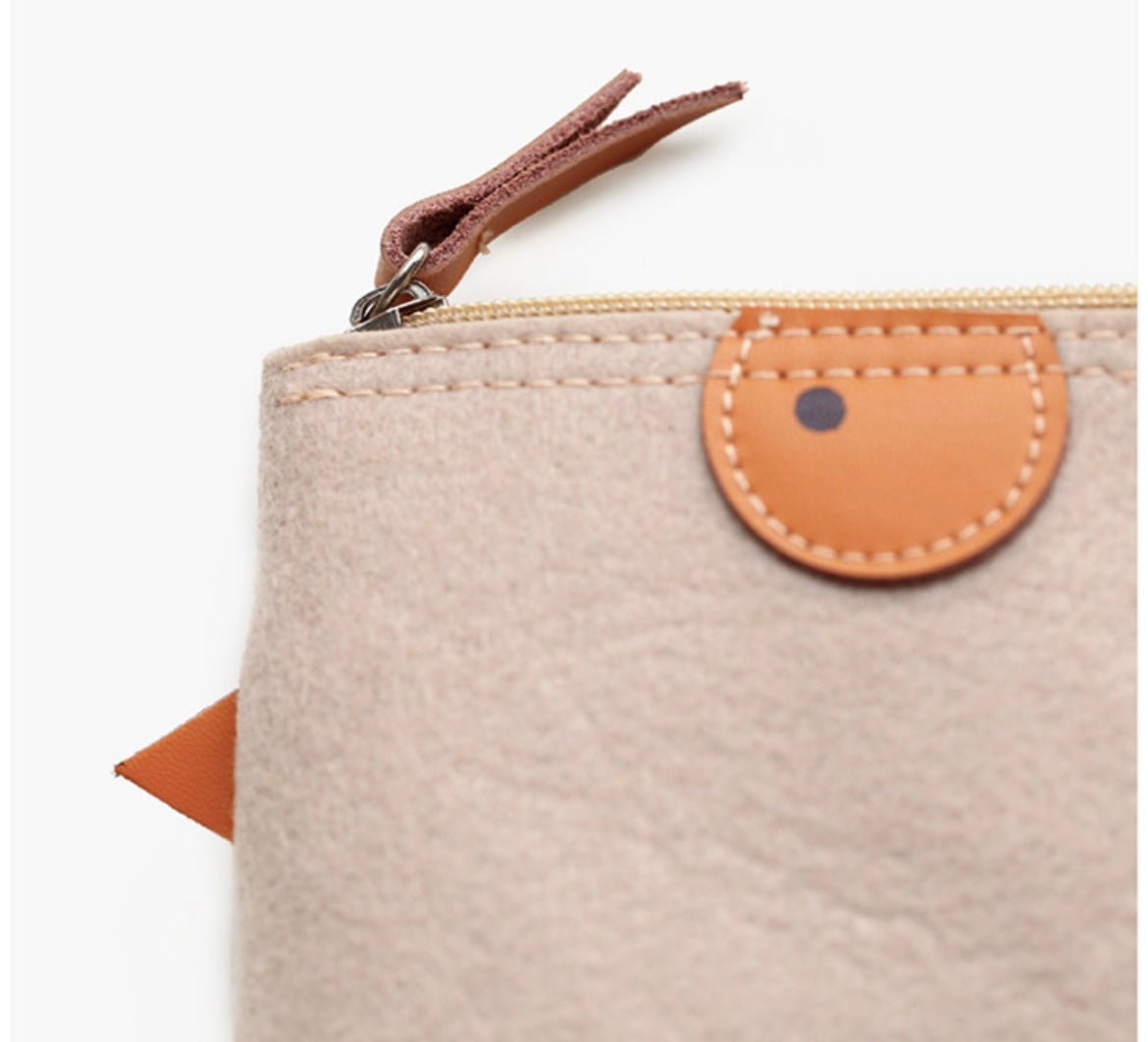 Felt Leather Accessories Pouch: Handmade Elegance for Laptop Essentials | Stylish Storage Case for Mouse, Charger, and More – Perfect Gift for Him/Her! - Simplidecor