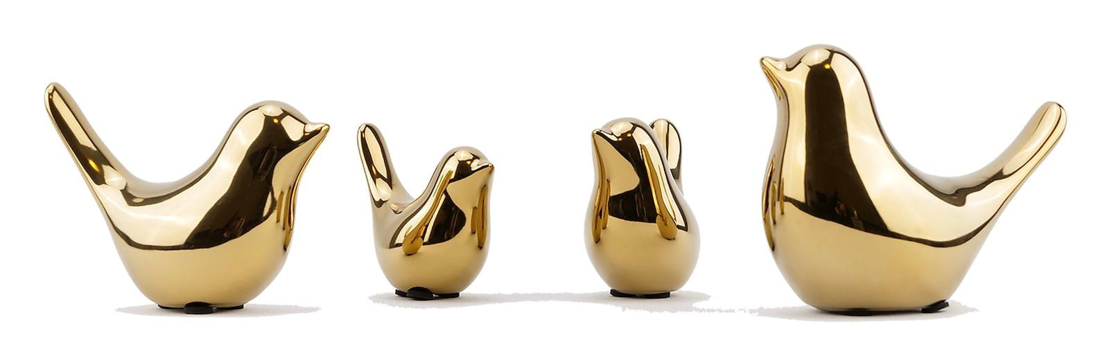 Golden Elegance: Chic Ceramic Bird Combinations for Stylish Home and Office Decor – Perfect Gifts for New Homes, Weddings, and Special Occasions - Simplidecor