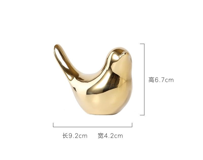 Golden Elegance: Chic Ceramic Bird Combinations for Stylish Home and Office Decor – Perfect Gifts for New Homes, Weddings, and Special Occasions - Simplidecor