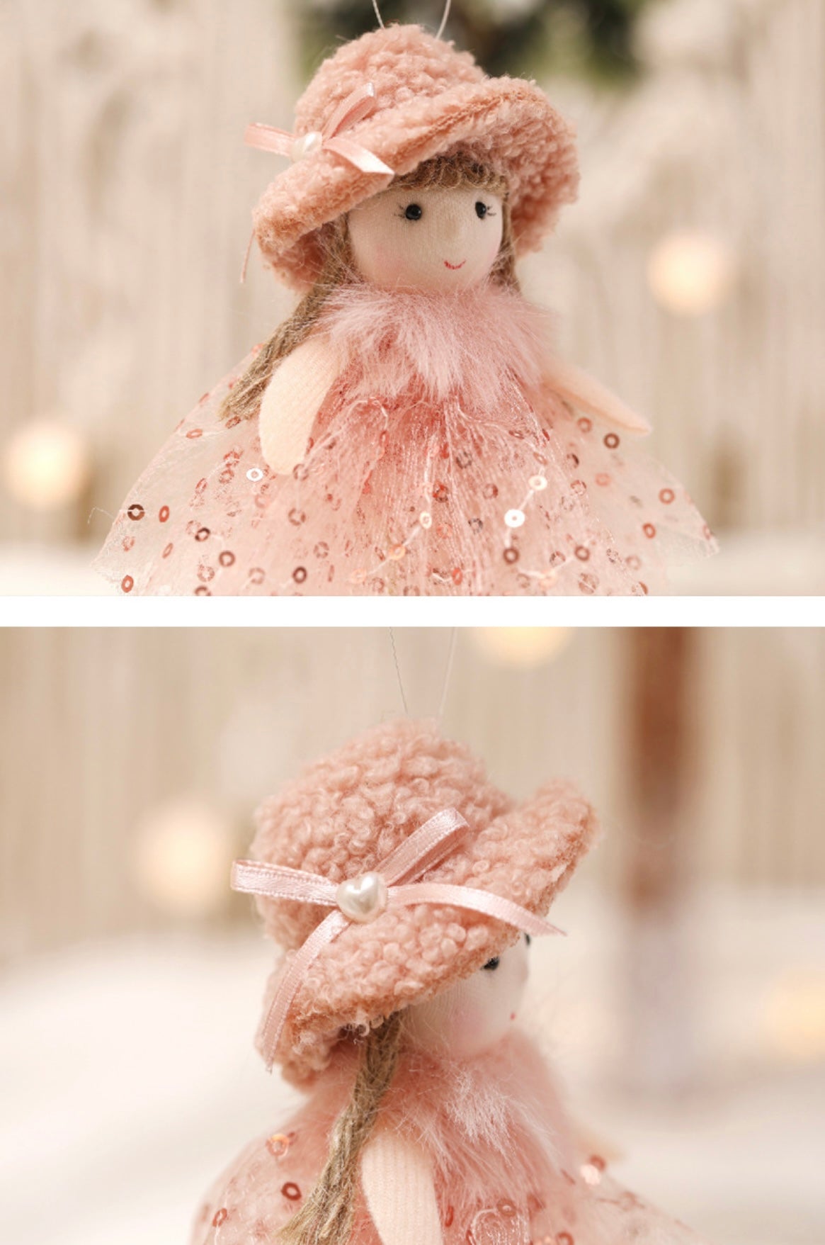 Handcrafted Angel Dolls: Perfect Surprise Gifts in Pink, Gray, and White for Birthdays and Special Occasions. Handmade Fairy Canada. - Simplidecor