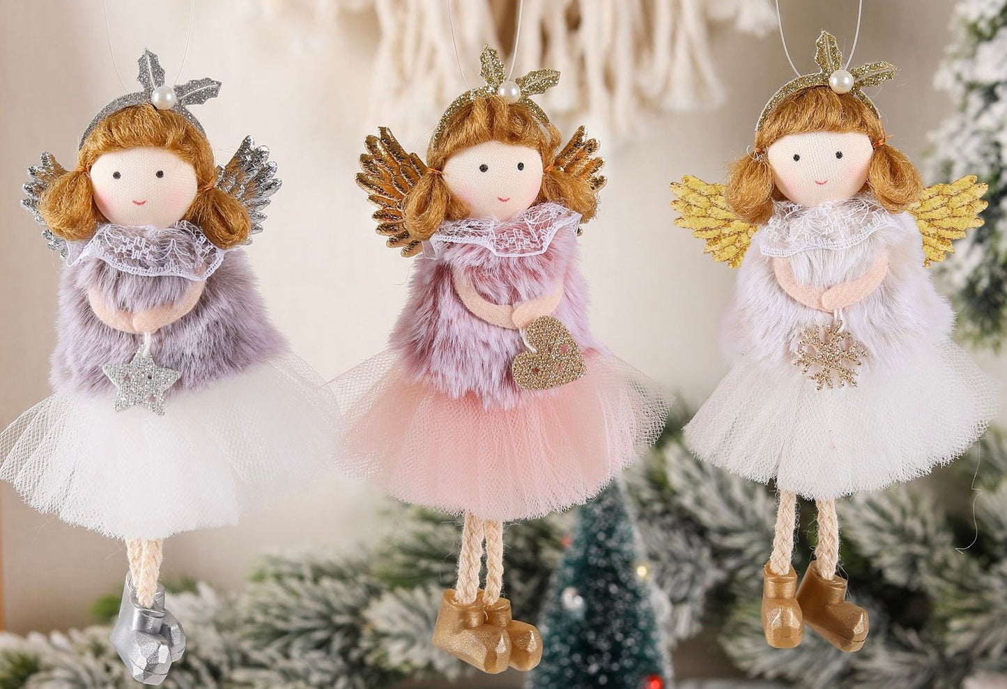 Handcrafted Angel Figurine Pendant: A Delightful Surprise Gift for Girls - Perfect for Christmas or Birthdays! Handmade Fairy Canada. - Simplidecor