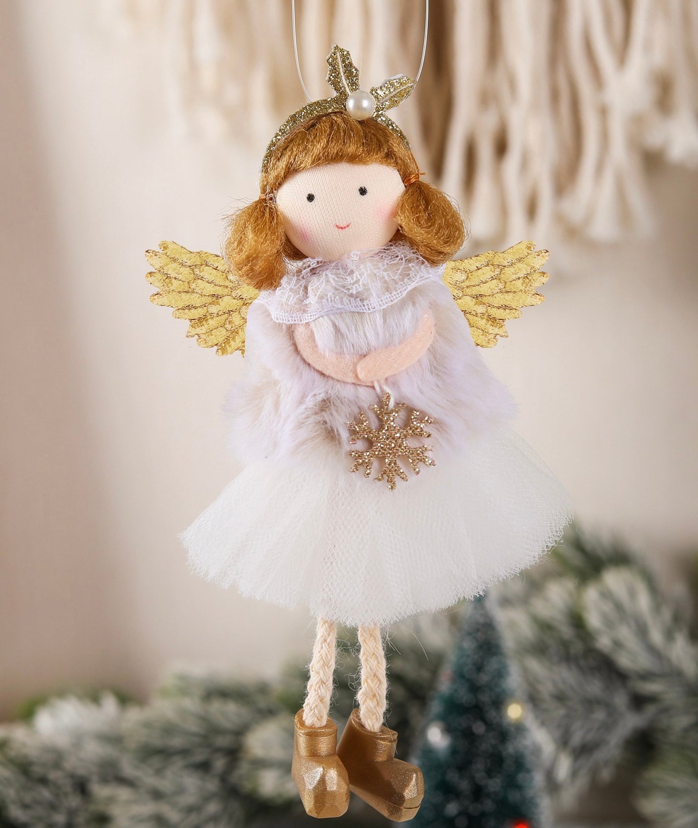 Handcrafted Angel Figurine Pendant: A Delightful Surprise Gift for Girls - Perfect for Christmas or Birthdays! Handmade Fairy Canada. - Simplidecor