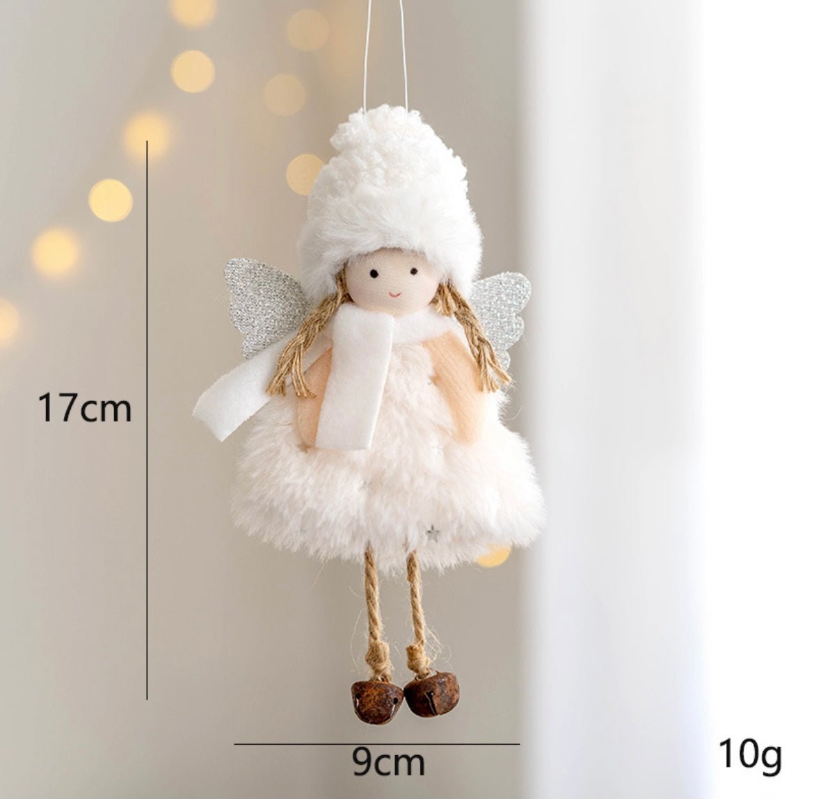 Handmade Angel Girl Plushies with Scarf – Festive Christmas Decor – Unique Gifts for Holidays and Birthdays - Simplidecor