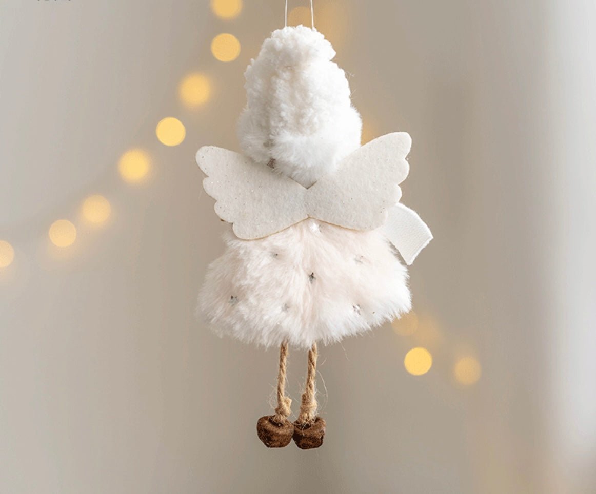 Handmade Angel Girl Plushies with Scarf – Festive Christmas Decor – Unique Gifts for Holidays and Birthdays - Simplidecor