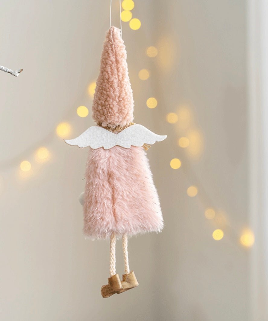 Handmade Angel Peak Caps: Charming Gifts in Pink, White, and Grey for Holidays, Christmas, Valentine's, and Birthdays - Simplidecor