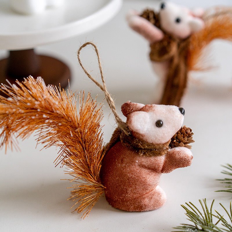 Handmade Cute Squirrel Christmas Decoration – Adorable Tree Ornament & Ideal Holiday Gift for Kids - Simplidecor