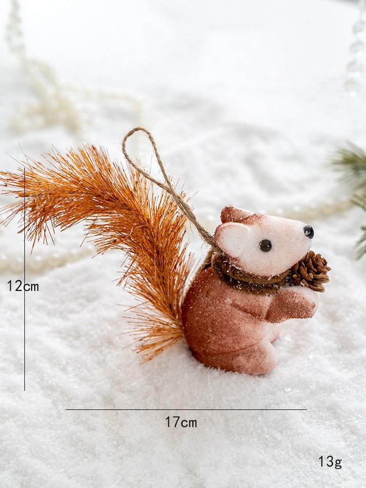 Handmade Cute Squirrel Christmas Decoration – Adorable Tree Ornament & Ideal Holiday Gift for Kids - Simplidecor
