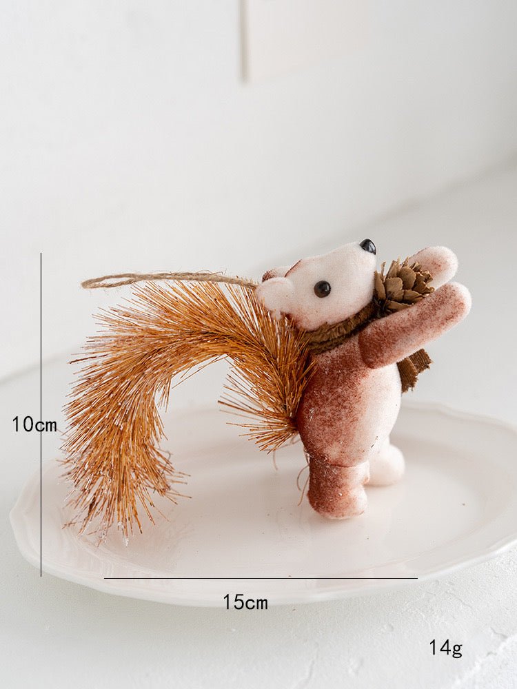 Handmade Cute Squirrel Christmas Decoration – Adorable Tree Ornament & Ideal Holiday Gift for Kids - Simplidecor