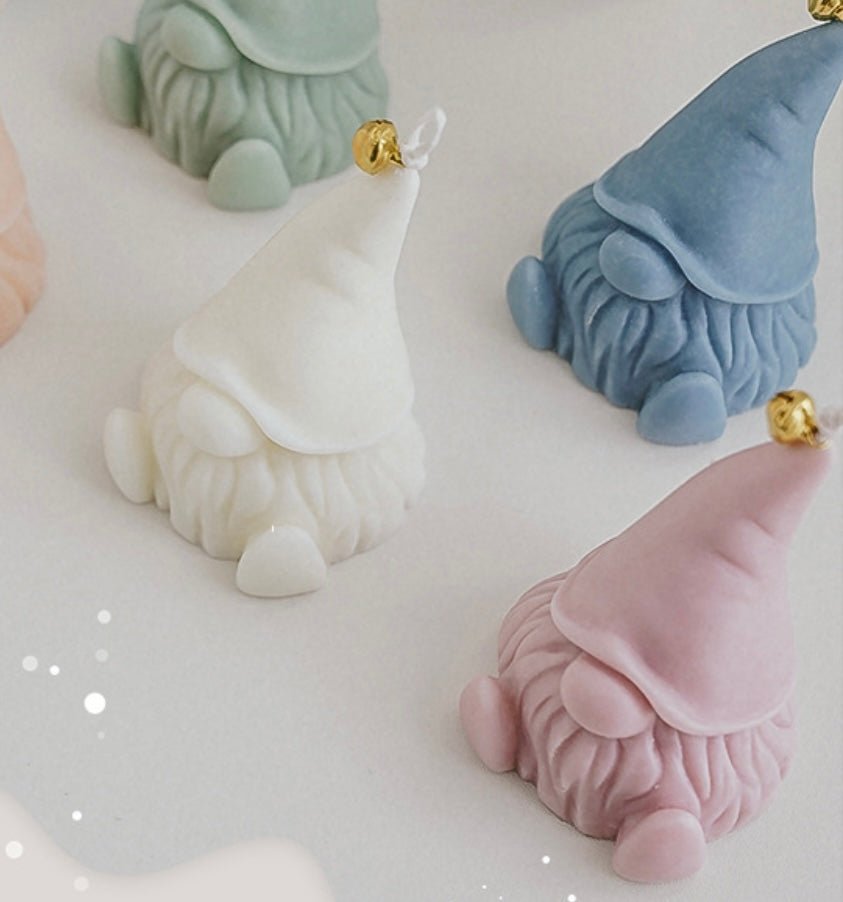 Handmade Gnome Candles in Various Colors and Scents - Ideal for Festive Christmas decor and Gift ForKids! - Simplidecor