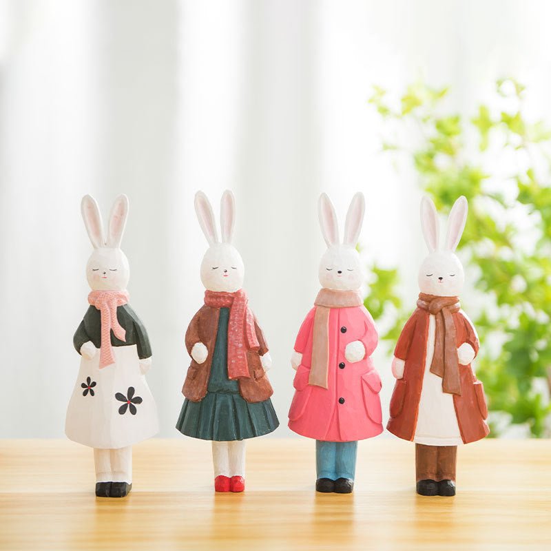 Infuse Your Home with Charm: Handcrafted Wood Rabbits - Sustainable Elegance for Timeless Decor and Thoughtful Gifts! - Simplidecor