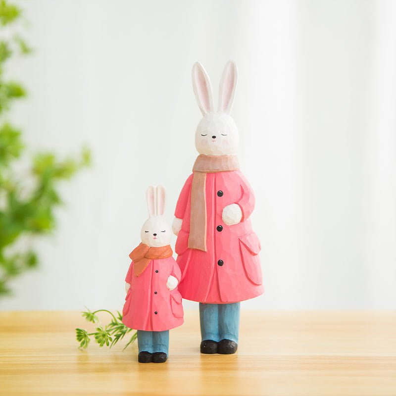 Infuse Your Home with Charm: Handcrafted Wood Rabbits - Sustainable Elegance for Timeless Decor and Thoughtful Gifts! - Simplidecor
