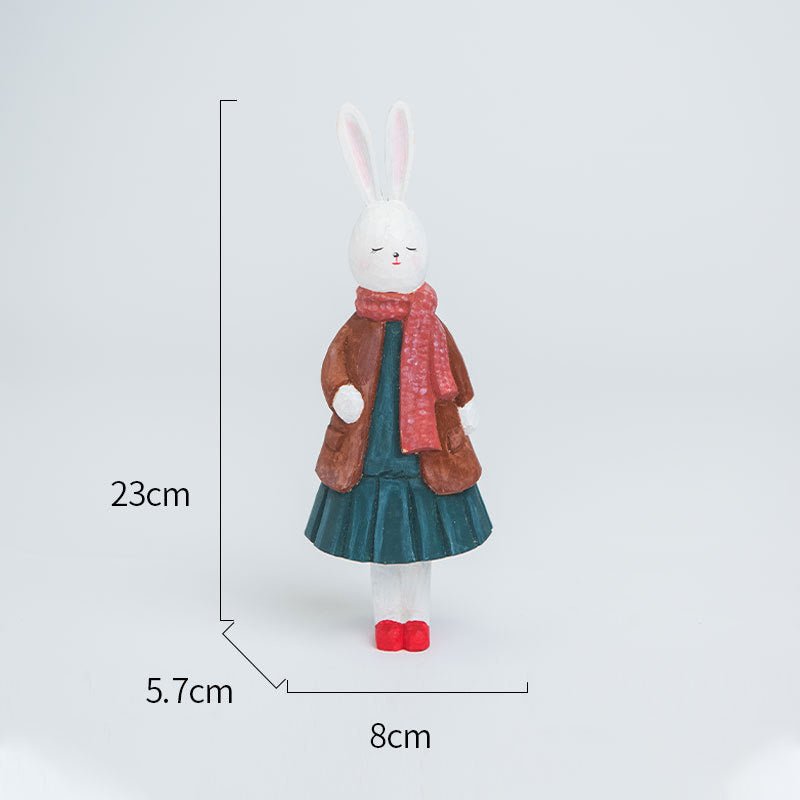 Infuse Your Home with Charm: Handcrafted Wood Rabbits - Sustainable Elegance for Timeless Decor and Thoughtful Gifts! - Simplidecor