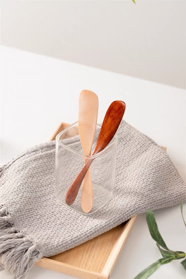 Natural Wood Butter & Jam Spreaders – Elegant Beechwood Eco Utensils for Daily Use - Simplidecor