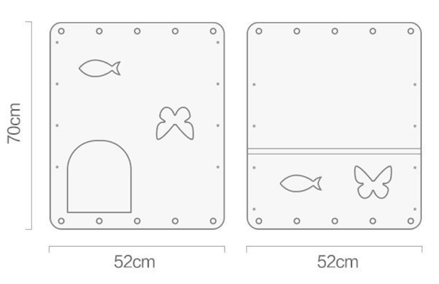 Pet Playtime with Our Snap - On Felt Tunnel Toy – Safe, Stylish, and Easy to Clean! Create a Cozy Space for Your Furry Friend with Arched Entrance. Minimalist Design Adds a Chic Accent to Your Home! - Simplidecor