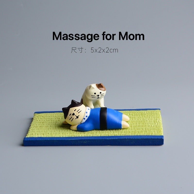Resin Mininatures： Massage Moments Collection - Unique Figurines for Mother's Day, Valentine's, Christmas, and Birthdays - Simplidecor