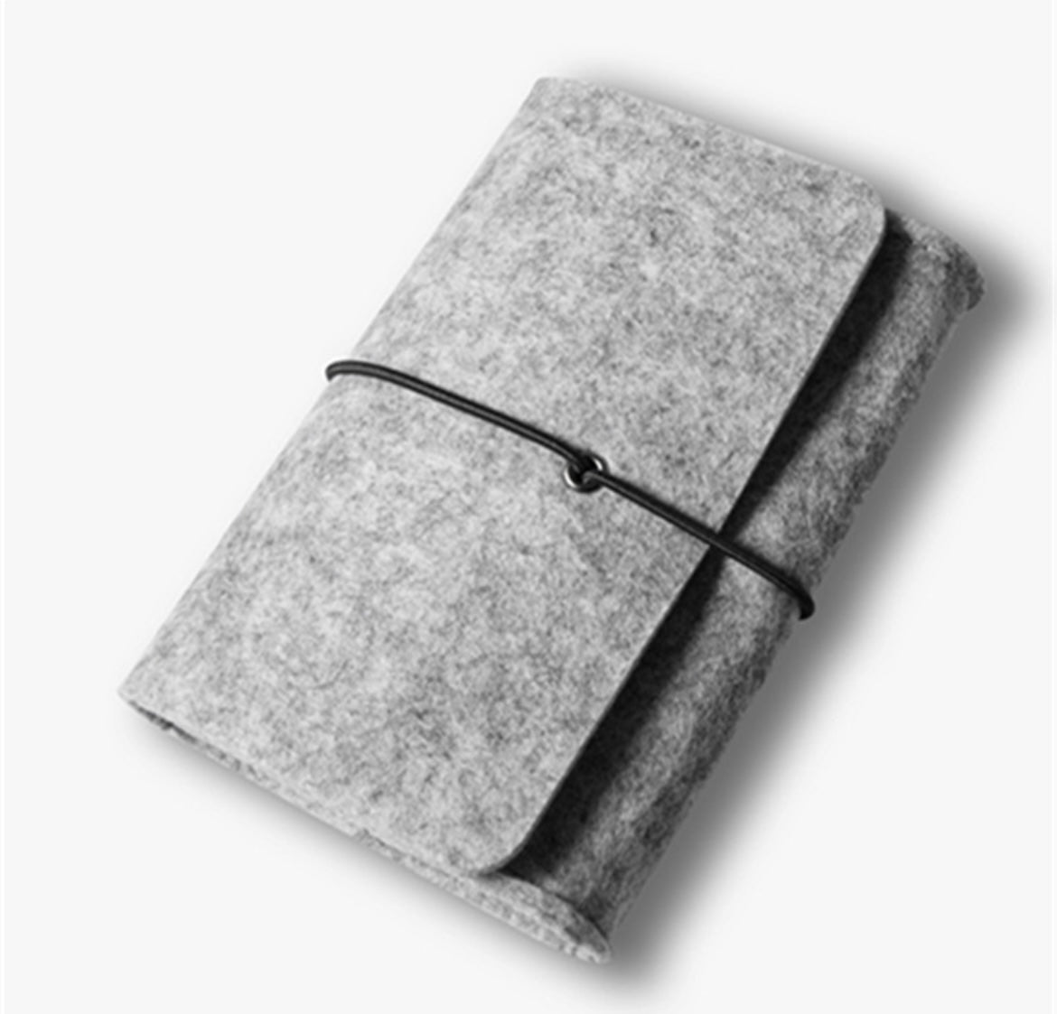 Simplify On - the - Go Organization with our Minimalist Felt Storage Pouch: Perfect for Chargers, Hard Drives, and Essentials. Light and Dark Gray Options for Effortless Style and Convenience! - Simplidecor
