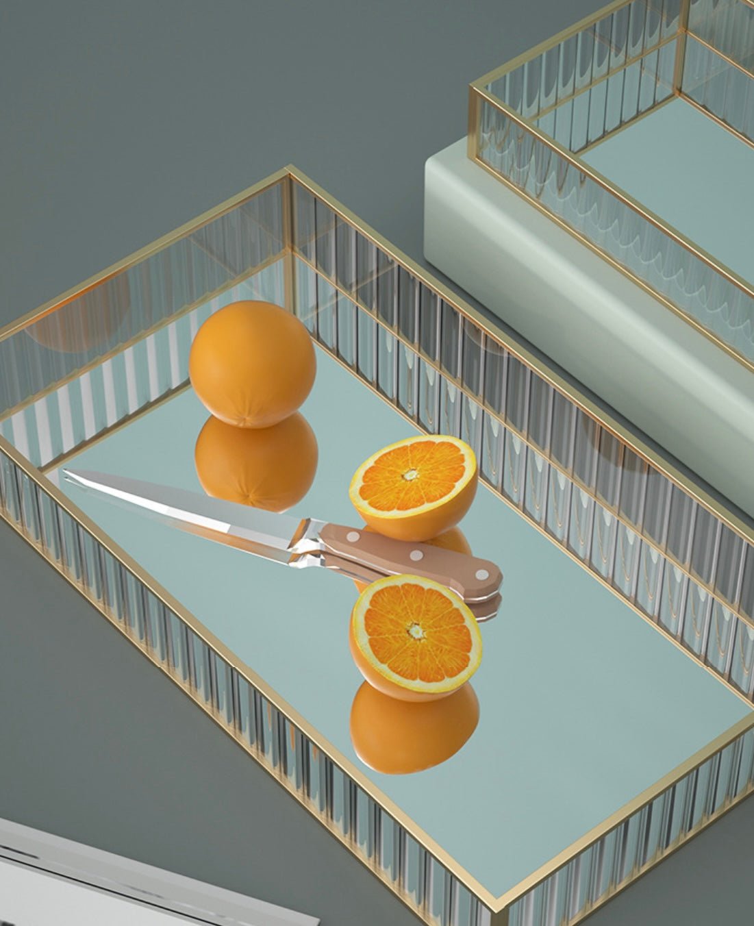 Sophisticated Glass Storage Tray: Elevate Your Space with Minimalist Elegance - Simplidecor