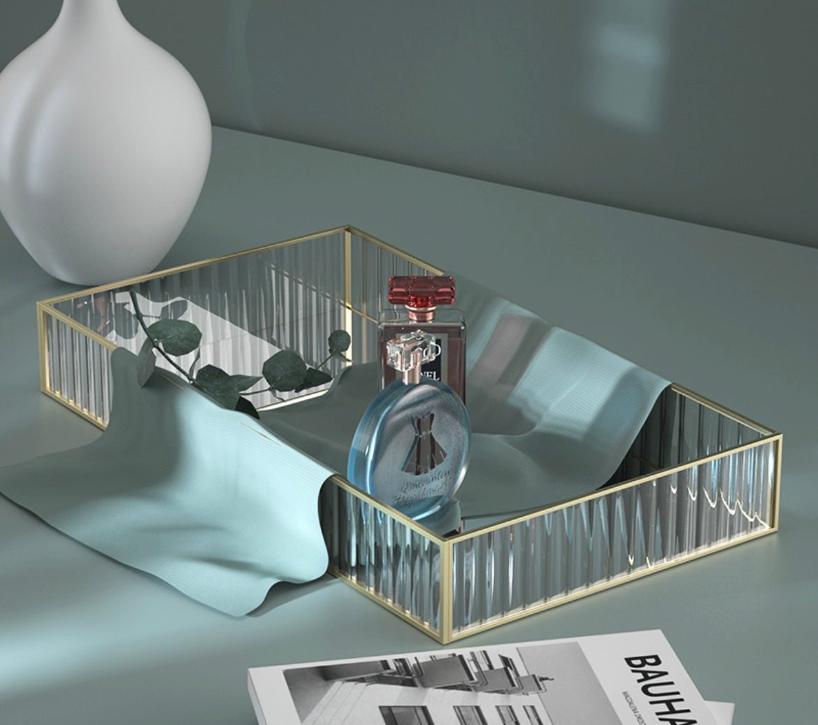 Sophisticated Glass Storage Tray: Elevate Your Space with Minimalist Elegance - Simplidecor