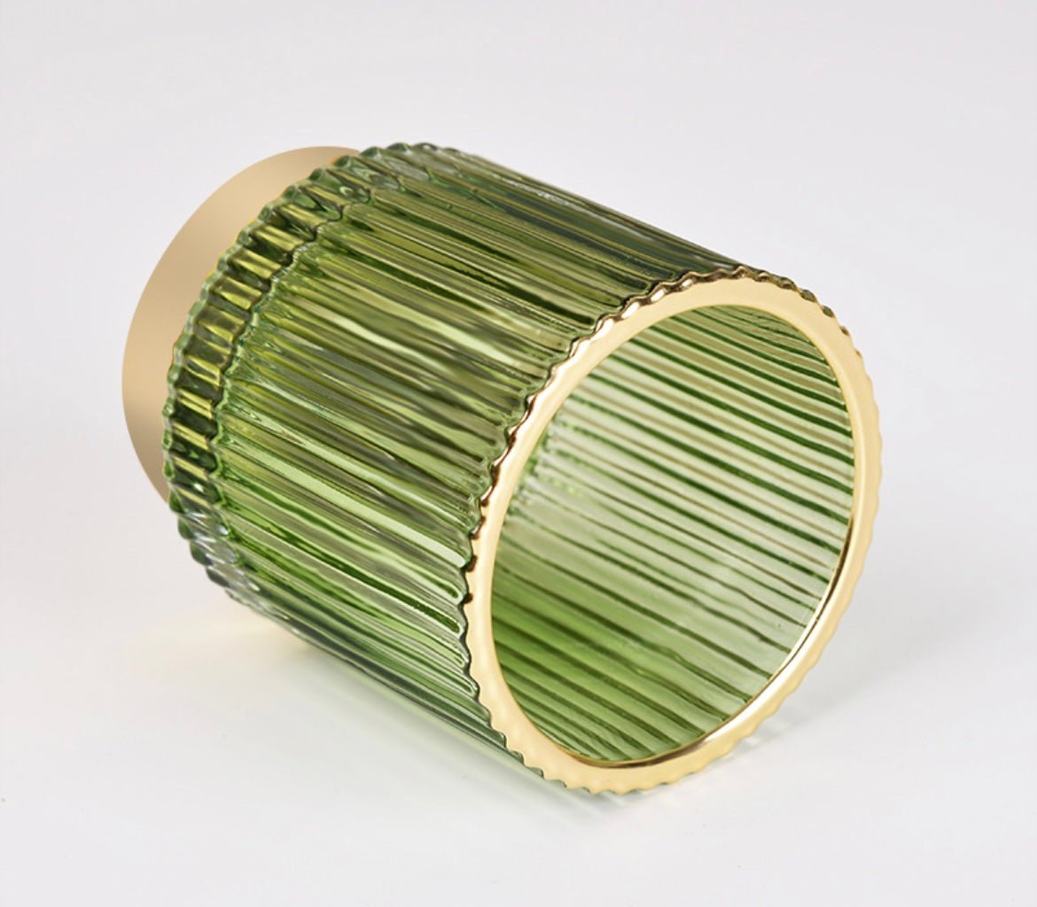 Sophisticated Thick - Walled Glass Storage Jar: Nordic - Inspired Elegance for Cosmetics, Stationery, and Decor - Simplidecor