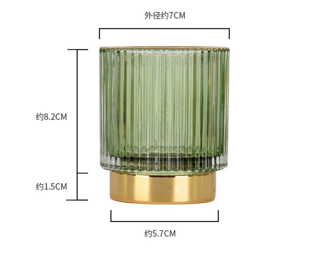 Sophisticated Thick - Walled Glass Storage Jar: Nordic - Inspired Elegance for Cosmetics, Stationery, and Decor - Simplidecor