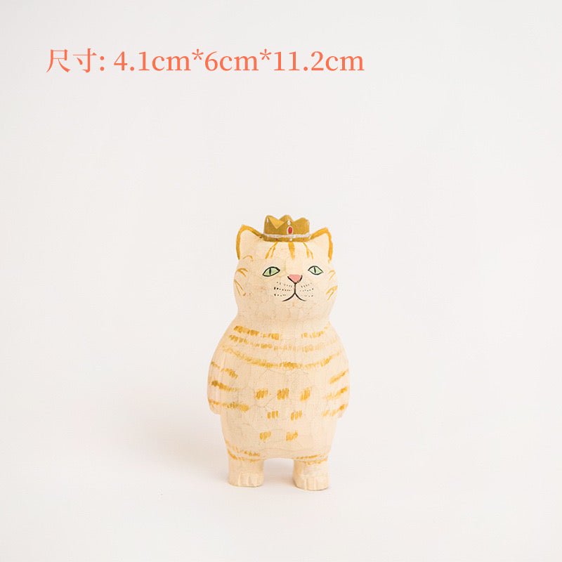 Sustainable Handcrafted Wood Cat – Elevate Home Decor, Perfect for Festive and Birthday Gifts! - Simplidecor